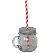 Wholesale - 10oz MASON GLASS JAR-HANDLE AND LID C/P 36, UPC: 068296510733